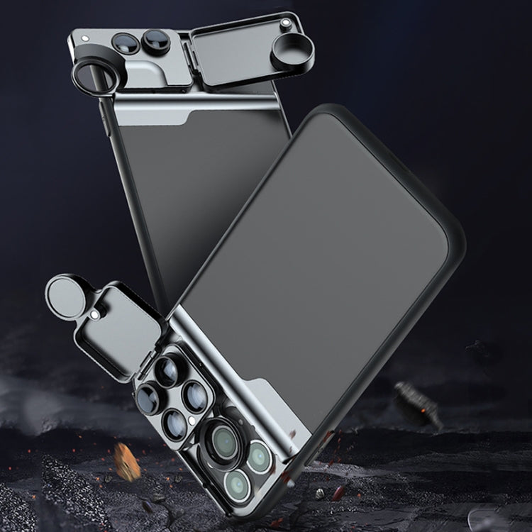 For iPhone 11 Protective Case with Macro Fisheye and Long Focus External Lens