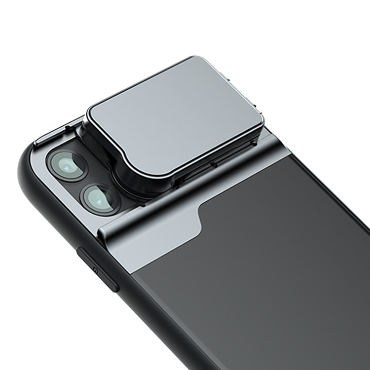 For iPhone 11 Protective Case with Macro Fisheye and Long Focus External Lens