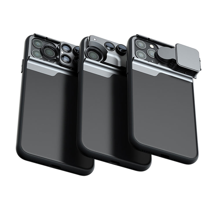 For iPhone 11 Pro Protective Casewith Macro Fisheye and Long Focus External Lens