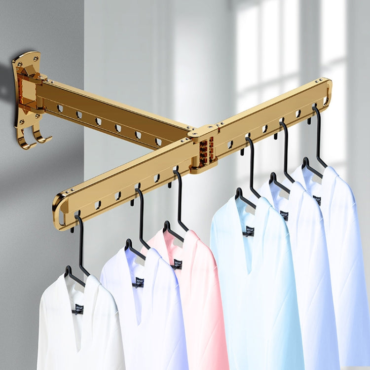 Indoor Household Wall-Mounted Folding Telescopic Double Drying Rack