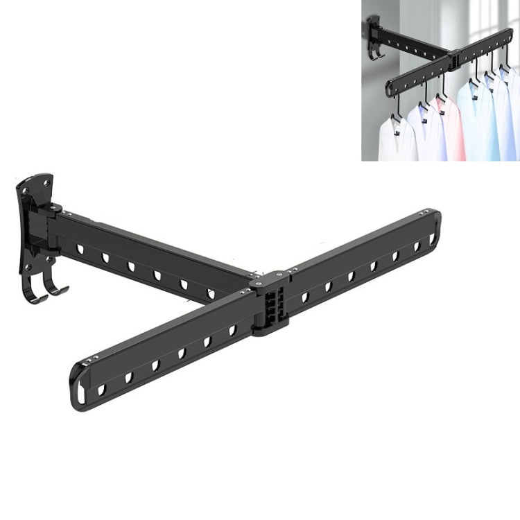 Indoor Household Wall-Mounted Folding Telescopic Double Drying Rack