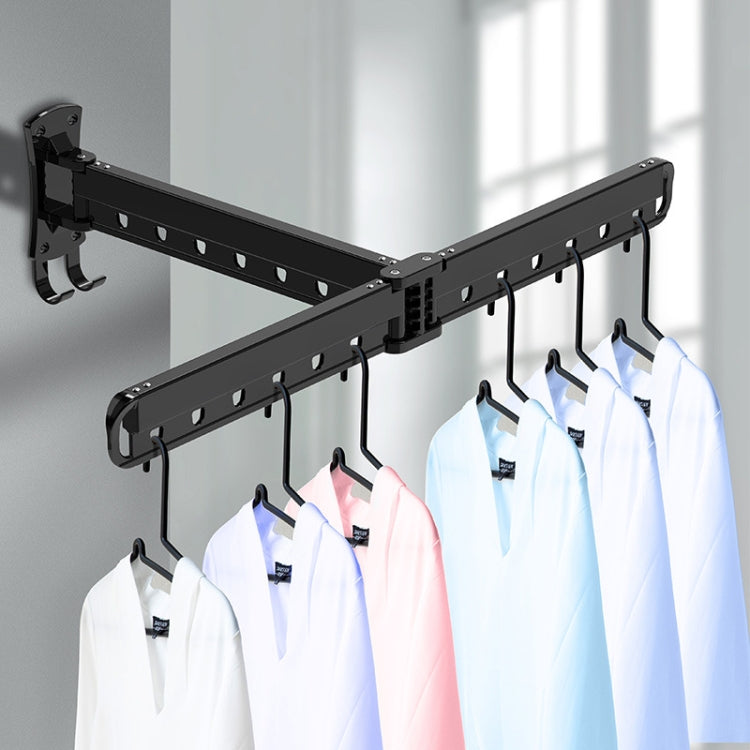 Indoor Household Wall-Mounted Folding Telescopic Double Drying Rack