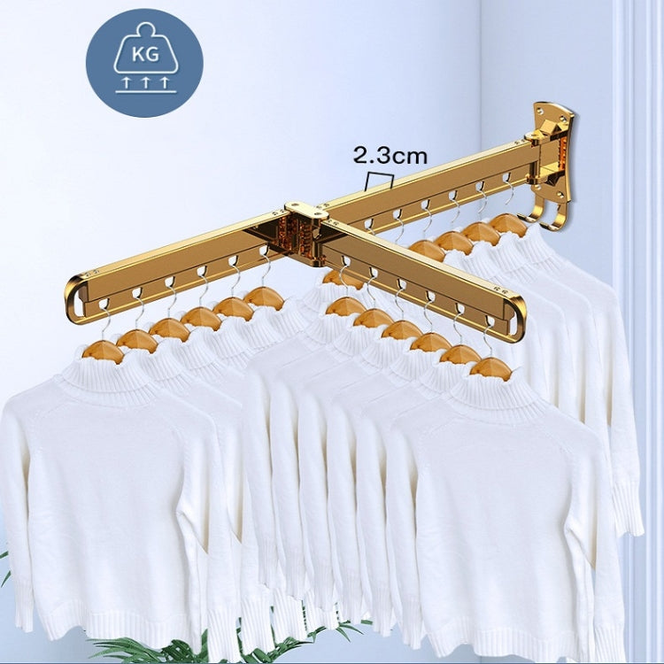 Indoor Household Wall-Mounted Folding Telescopic Double Drying Rack