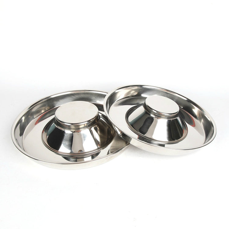Pet Dog Food Bowl Dog Food Bowl Stainless Steel Slow Food Bowl Pet Supplies, Size:26cm