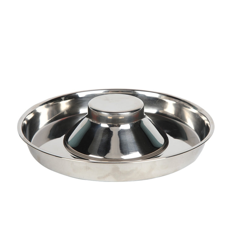 Pet Dog Food Bowl Dog Food Bowl Stainless Steel Slow Food Bowl Pet Supplies, Size:30cm