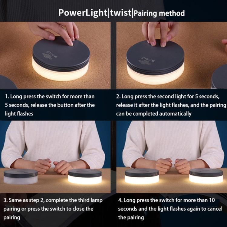 USB Rotating Twist Control Light LED Magnetic Wireless Synchronization Control Night Light