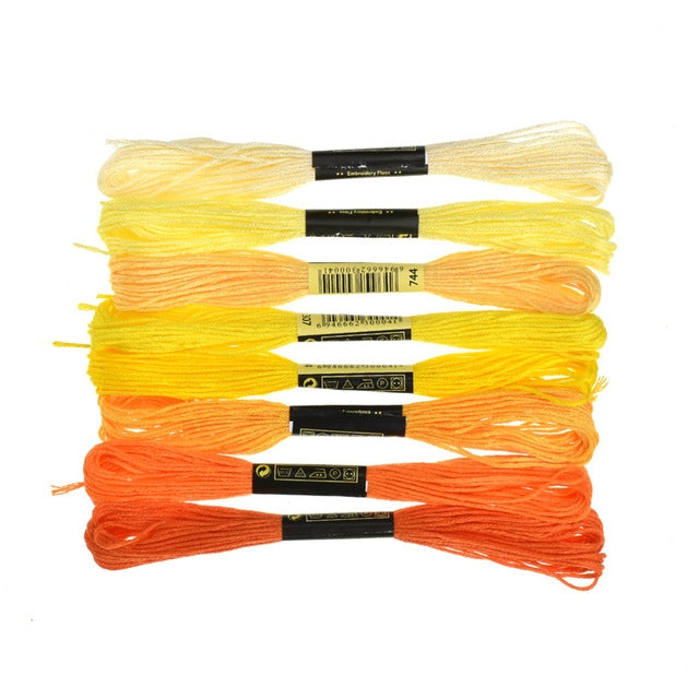 8 PCS DIY Hand Gradient Cross Stitch Embroidery Thread