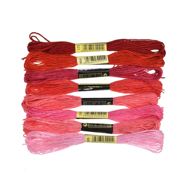 8 PCS DIY Hand Gradient Cross Stitch Embroidery Thread