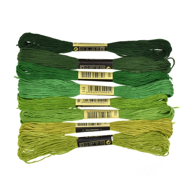 8 PCS DIY Hand Gradient Cross Stitch Embroidery Thread