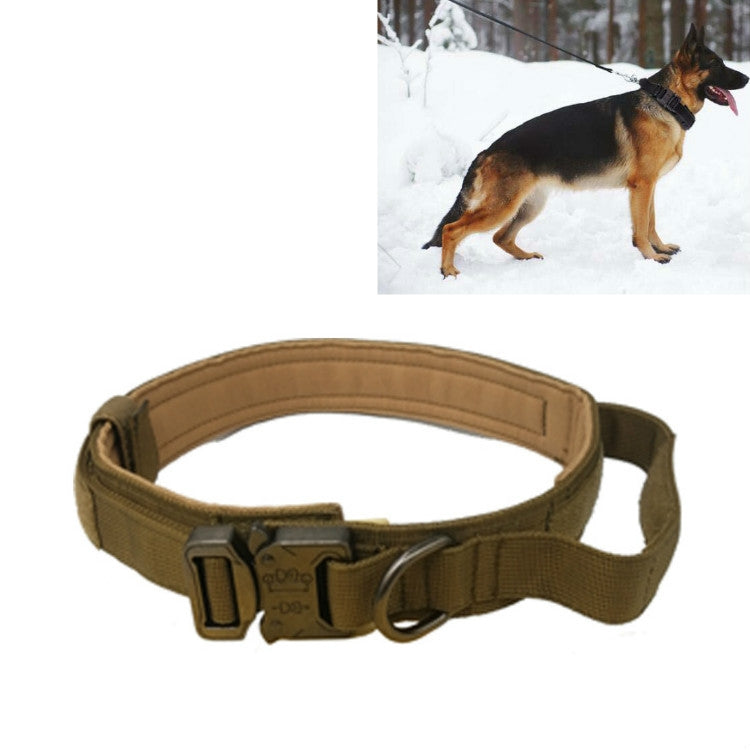Nylon Thickened Large And Medium-Sized Dog Traction Collar Pet Collar, Size:M