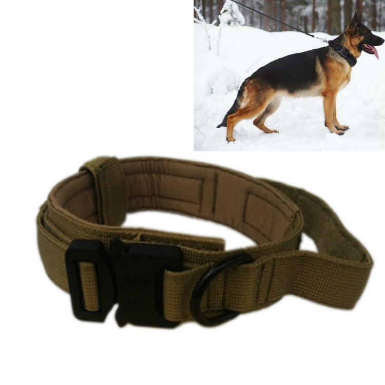 Nylon Thickened Large And Medium-Sized Dog Traction Collar Pet Collar, Size:M