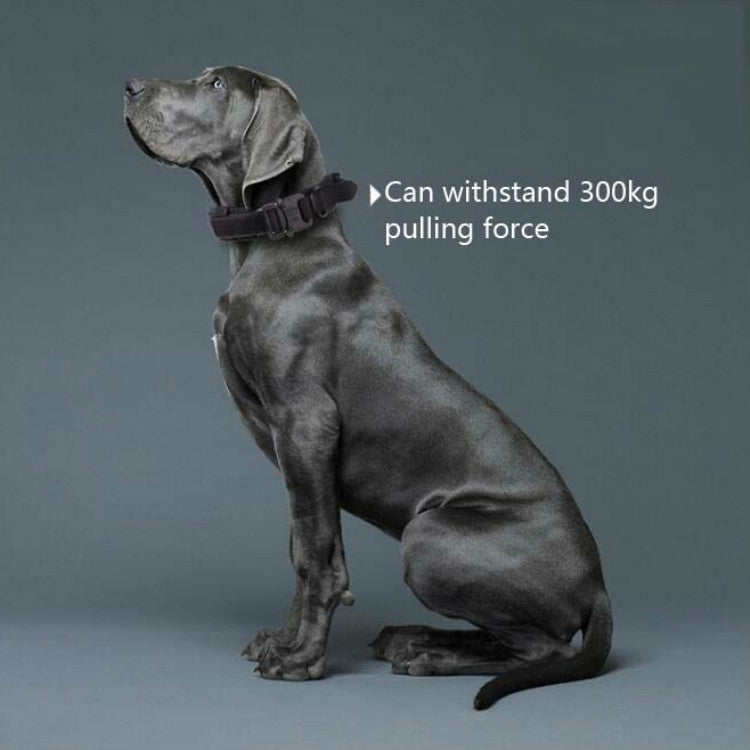 Nylon Thickened Large And Medium-Sized Dog Traction Collar Pet Collar, Size:M