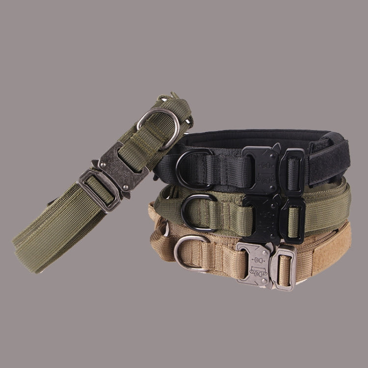 Nylon Thickened Large And Medium-Sized Dog Traction Collar Pet Collar, Size:M