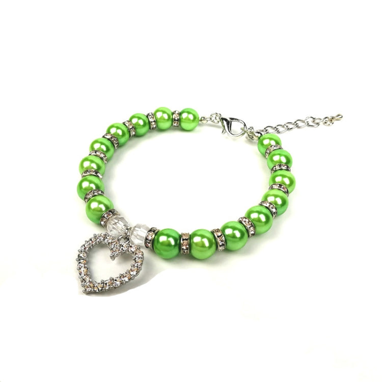5 PCS Pet Supplies Pearl Necklace Pet Collars Cat and Dog Accessories, Size:M
