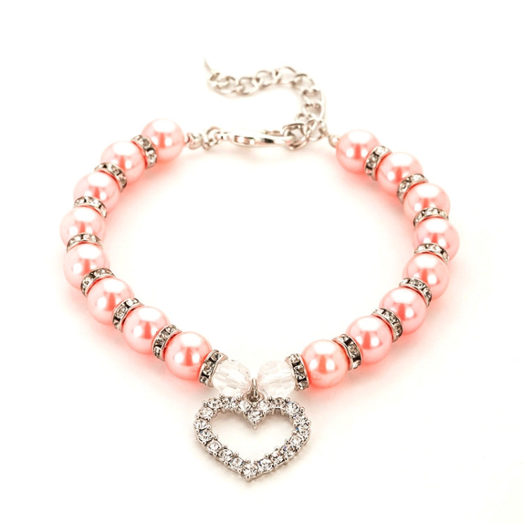 5 PCS Pet Supplies Pearl Necklace Pet Collars Cat and Dog Accessories, Size:M