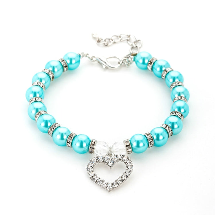 5 PCS Pet Supplies Pearl Necklace Pet Collars Cat and Dog Accessories, Size:M