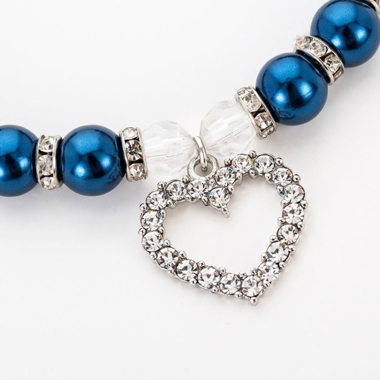 5 PCS Pet Supplies Pearl Necklace Pet Collars Cat and Dog Accessories, Size:M