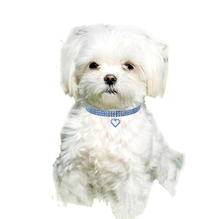 2 PCS Pet Supplies Elastic Love Cats And Dogs Accessories Pet Collars, Size:M