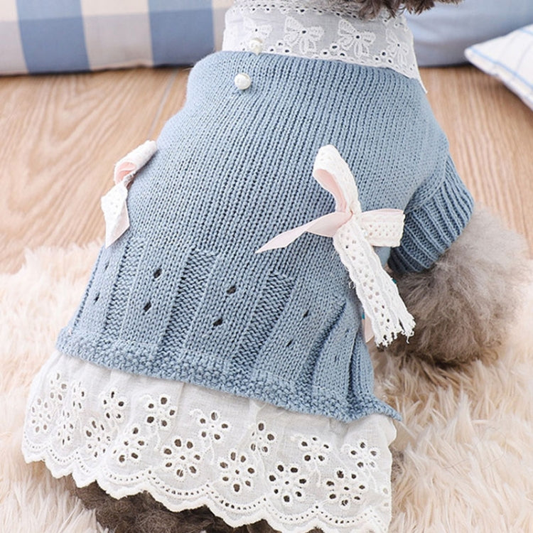 Autumn Puppy Clothes Teddy Bichon Hiromi Autumn And Winter Clothes Thick Wool Skirt, Size: XL