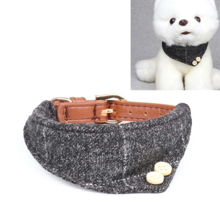 2 PCS Dog Collars Pet PU Triangle Collars, Specification: 1.3x42cm