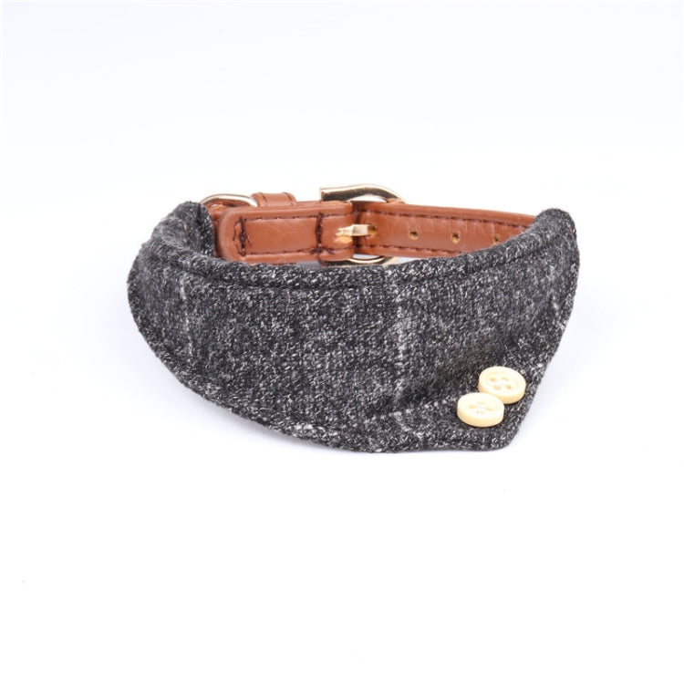 2 PCS Dog Collars Pet PU Triangle Collars, Specification: 1.3x42cm
