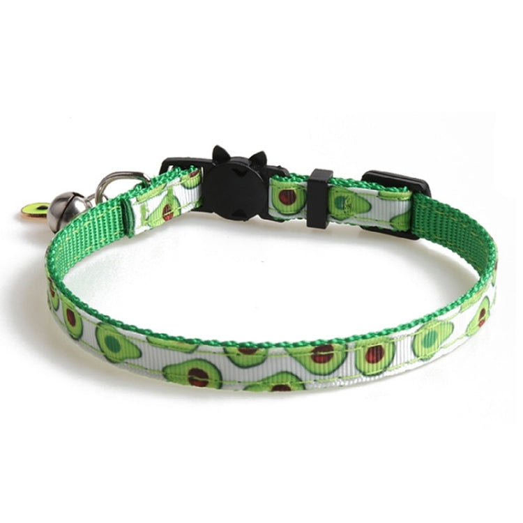 4 PCS Pet Webbing Fruit Cat Collar With Fruit Accessories Bell Pet Collar, Size:1x28cm