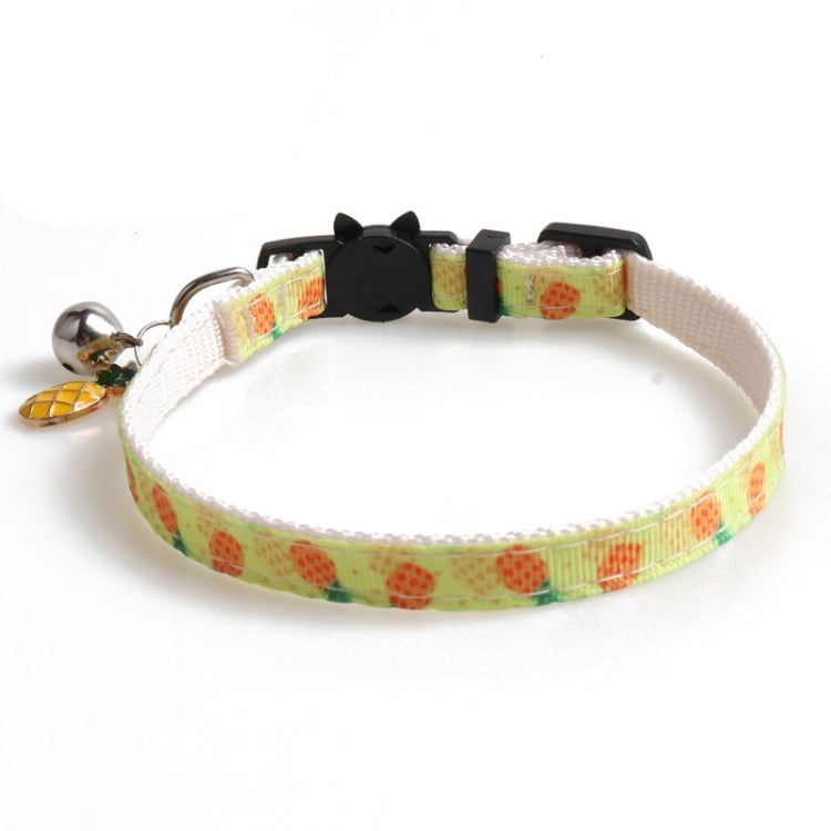 4 PCS Pet Webbing Fruit Cat Collar With Fruit Accessories Bell Pet Collar, Size:1x28cm