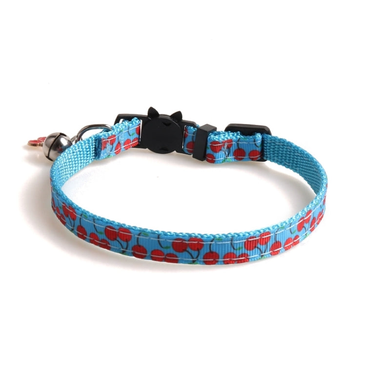 4 PCS Pet Webbing Fruit Cat Collar With Fruit Accessories Bell Pet Collar, Size:1x28cm