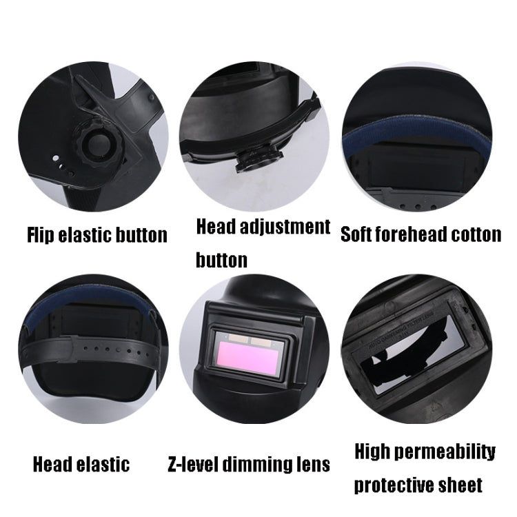Automatic Dimming Head-Mounted Welding Mask Argon Arc Welding Glasses