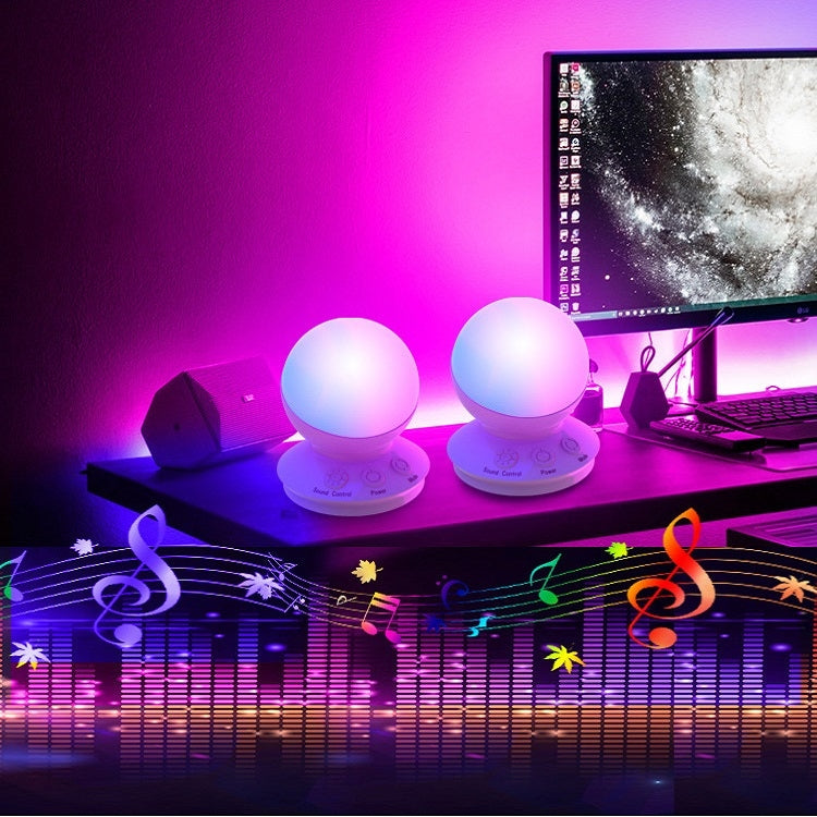 Intelligent Dimming And Sound Control Colorful Light Rechargeable Eye Protection Night Light