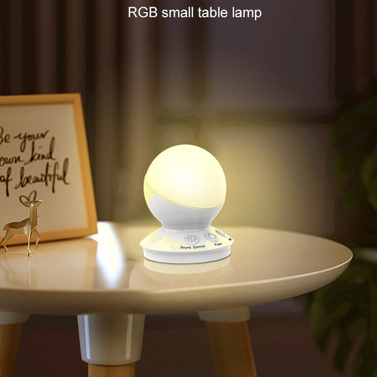 Intelligent Dimming And Sound Control Colorful Light Rechargeable Eye Protection Night Light