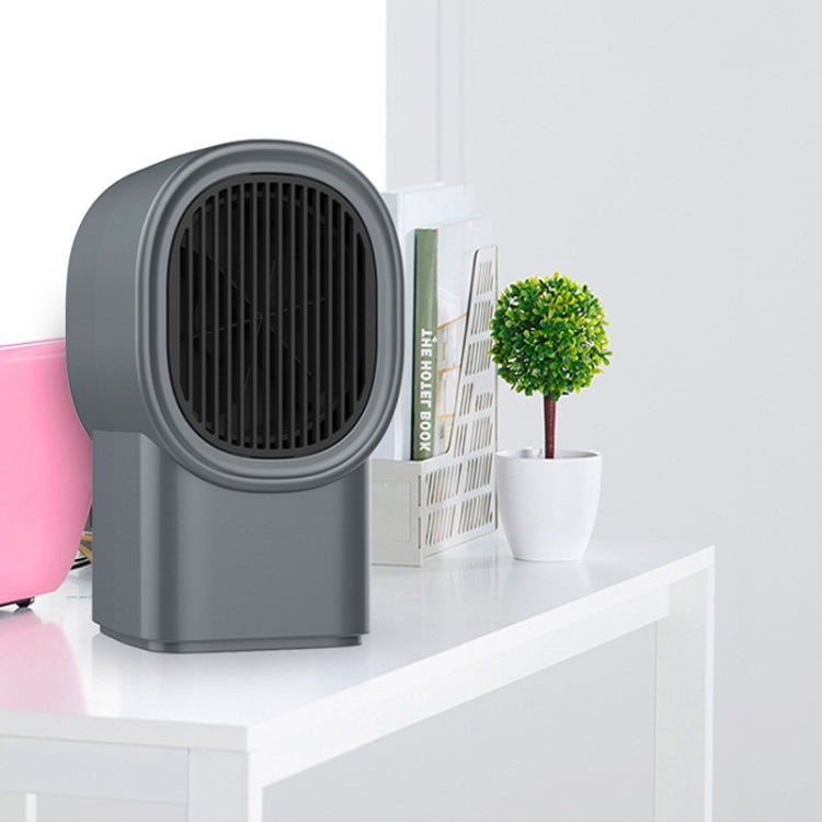 Smart Small Home Desktop Electric Heater, Style:Small u Dark Gray