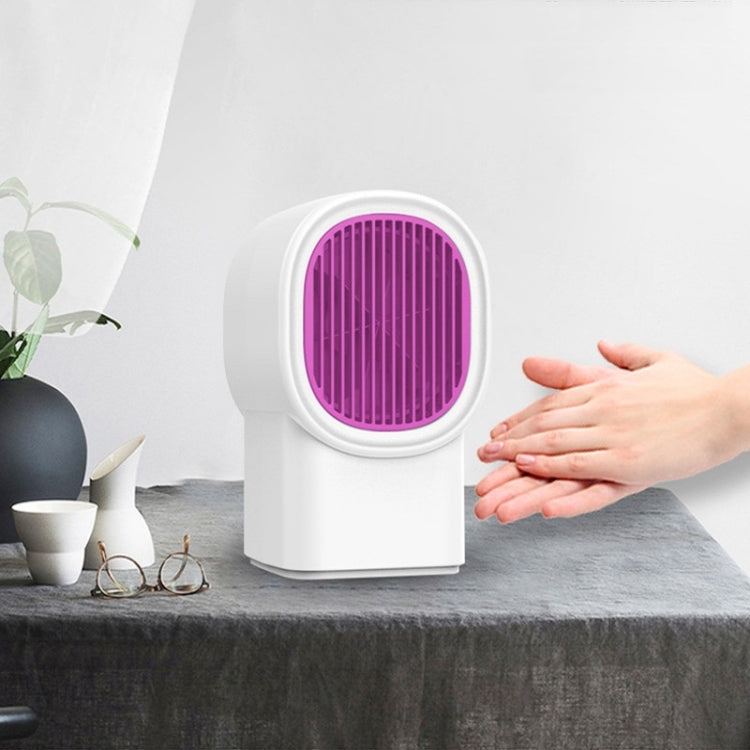 Smart Small Home Desktop Electric Heater, Style:Small u Classic White