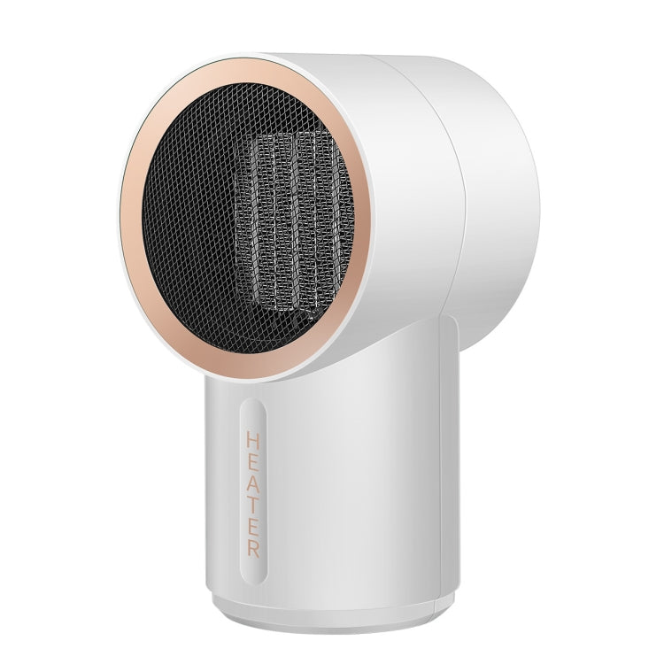 Smart Small Home Desktop Electric Heater, Style:Starry Sky  White