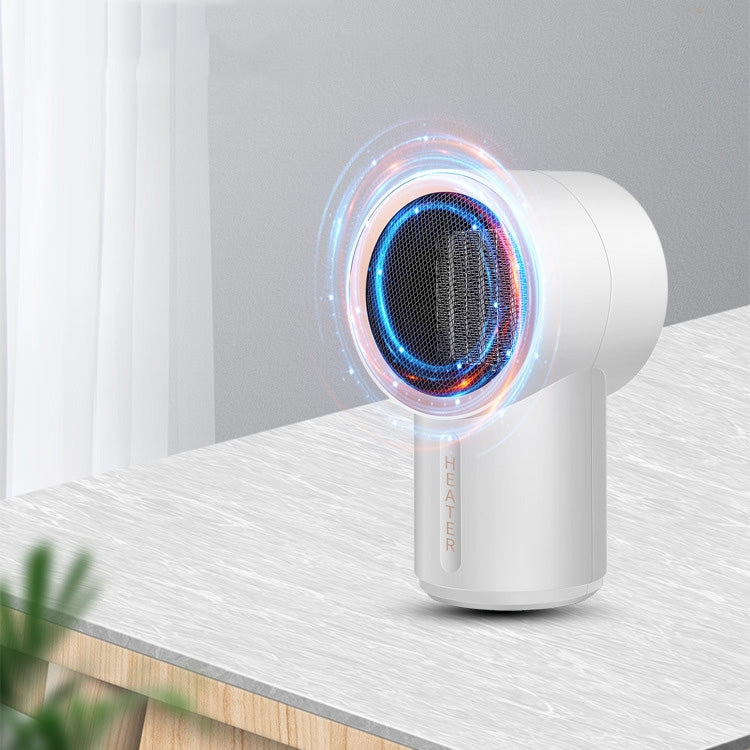Smart Small Home Desktop Electric Heater, Style:Starry Sky  White