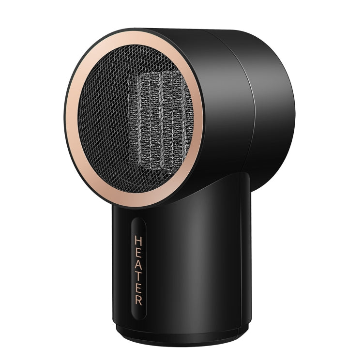 Smart Small Home Desktop Electric Heater, Style:Starry Sky  Black