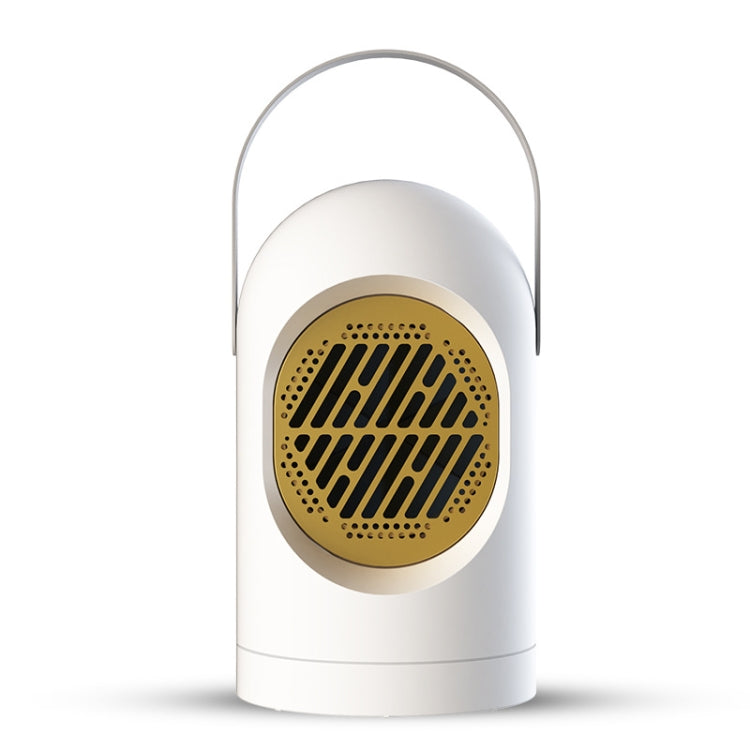 Smart Small Home Desktop Electric Heater, Style:Little Dull White