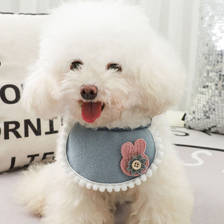 2 PCS Pet Dog Saliva Towel Cat Bib Scarf, Size: L
