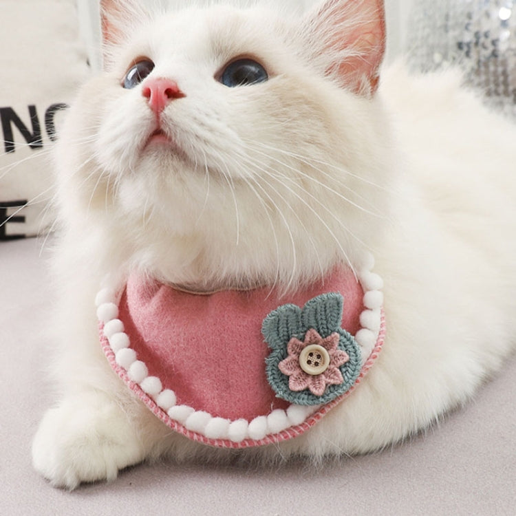 2 PCS Pet Dog Saliva Towel Cat Bib Scarf, Size: L
