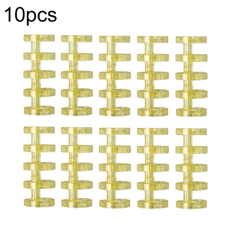 KW-TRIO5 10pcs Grommet Binder Segmented Plastic Binding Rings, Size:10mm