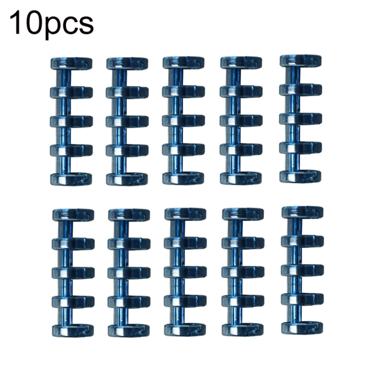 KW-TRIO5 10pcs Grommet Binder Segmented Plastic Binding Rings, Size:10mm