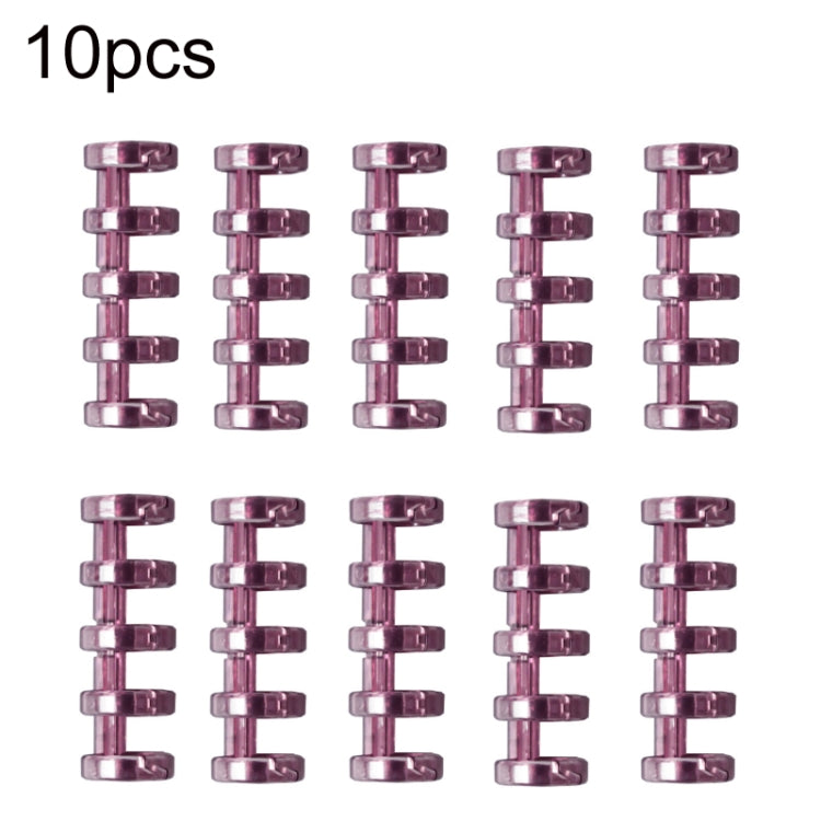 KW-TRIO5 10pcs Grommet Binder Segmented Plastic Binding Rings, Size:10mm