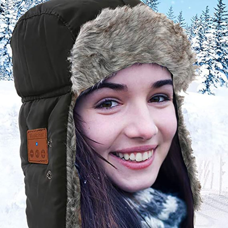 LF3 Winter Warmth Thickened Bluetooth Music Earphone Hat Ski Cap