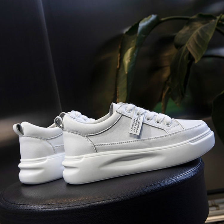 Without Velvet Autumn And Winter Flat Casual White Shoes Women Sports Versatile Shallow Mouth Single Shoes, Size: 35(Black)