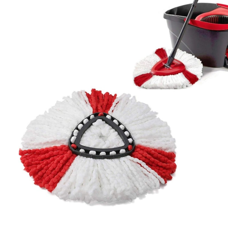 4 PCS Triangle Cotton Yarn Rotating Mop Head for Vileda / O-Cedar