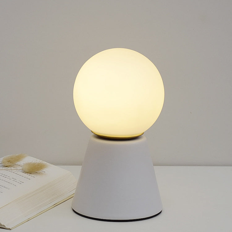 Creative Ceramic Planet Lamp Warm Decoration Moon Lamp Birthday Gift Bedroom Bedside Table Lamp, Power source: Button Switch-USB Cable