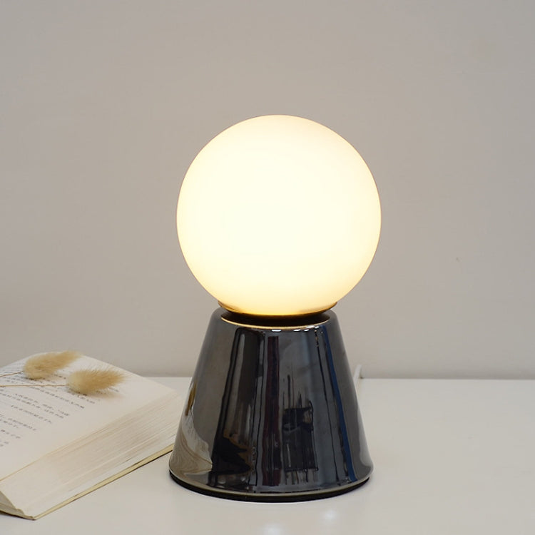 Creative Ceramic Planet Lamp Warm Decoration Moon Lamp Birthday Gift Bedroom Bedside Table Lamp, Power source: Dimmer Switch-USB Cable