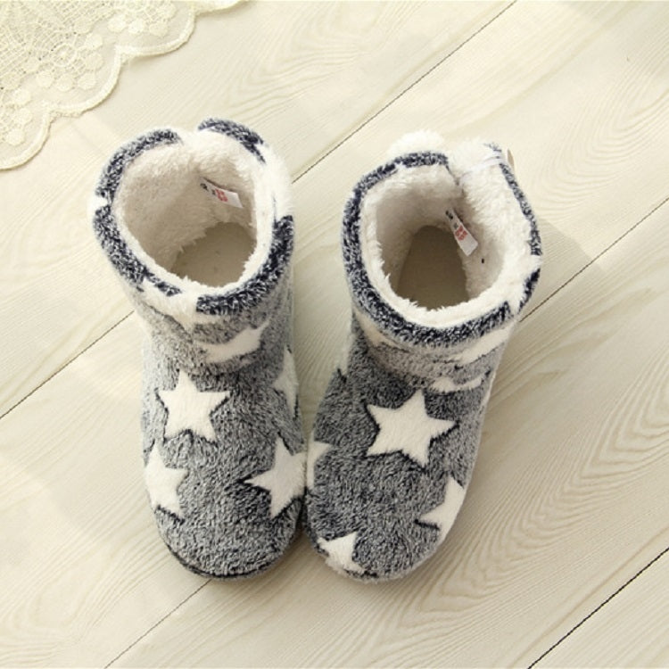 Winter Thick Bottom Home Boots Cotton Slippers For Women, Size: 36-37