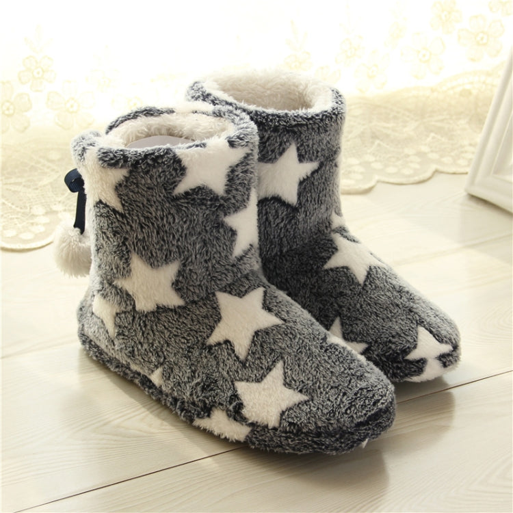 Winter Thick Bottom Home Boots Cotton Slippers For Women, Size: 40-41