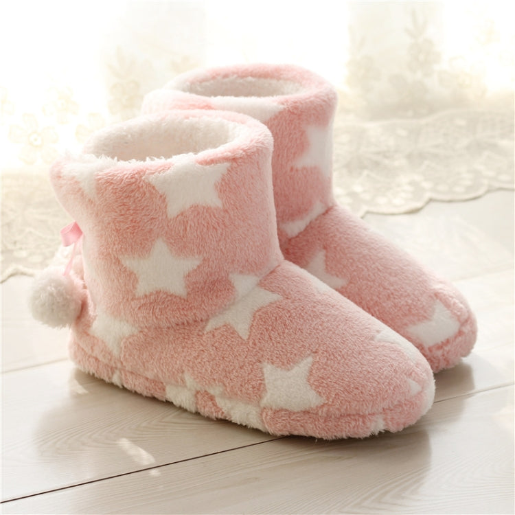 Winter Thick Bottom Home Boots Cotton Slippers For Women, Size: 40-41